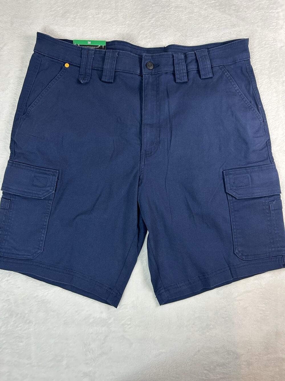 Caterpillar CAT Men's Navy Blue Cargo Shorts Size 38 Utility Workwear